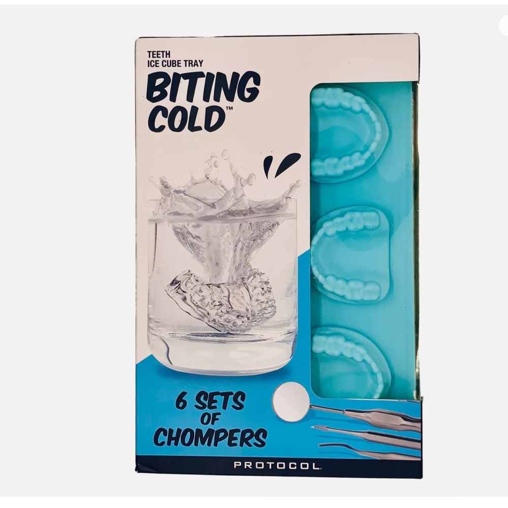 Protocol Biting Cold Teeth Ice Cube Tray NWT